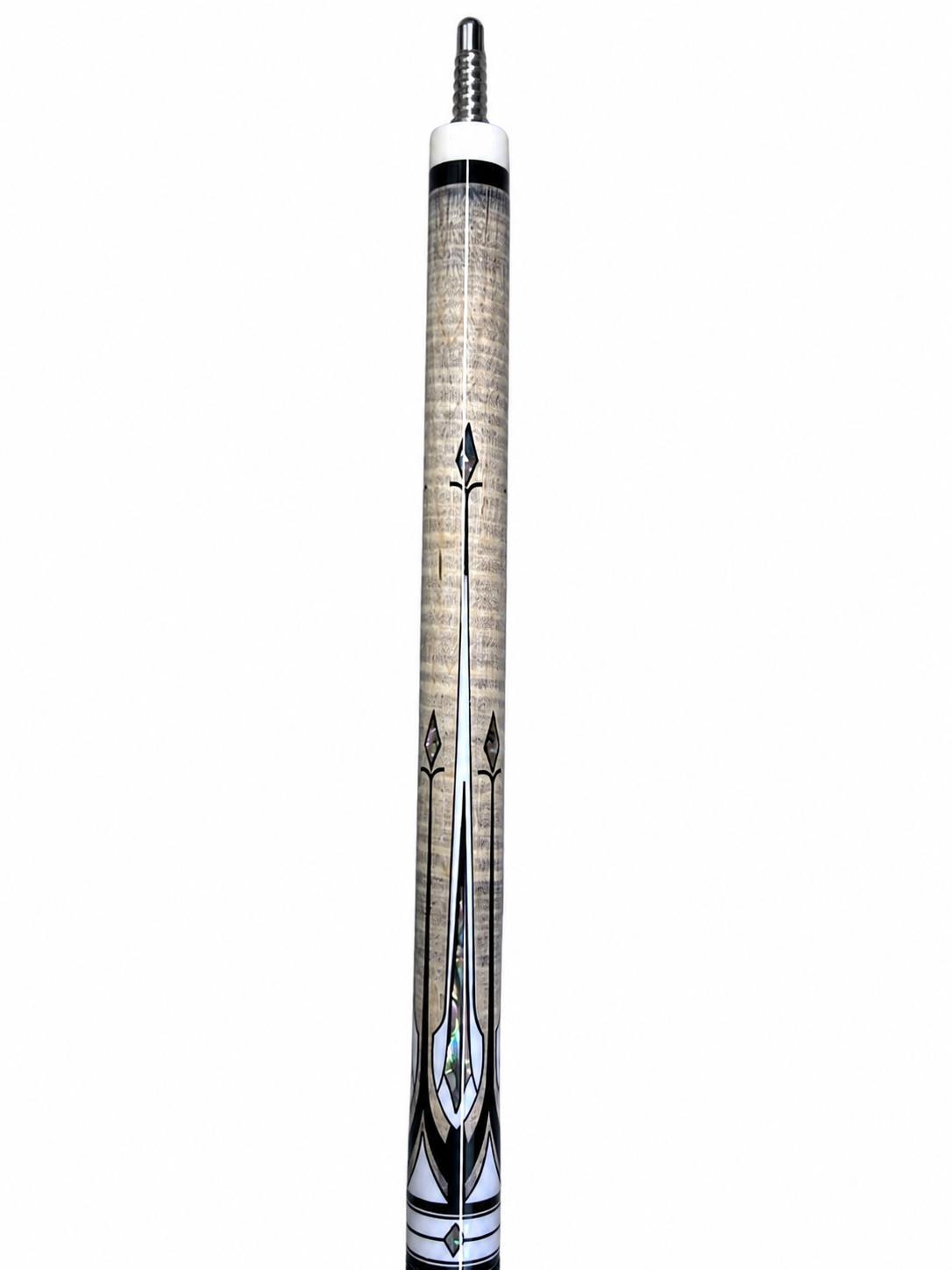 White Eclipse – Handcrafted Custom Pool Cue | Cues Master