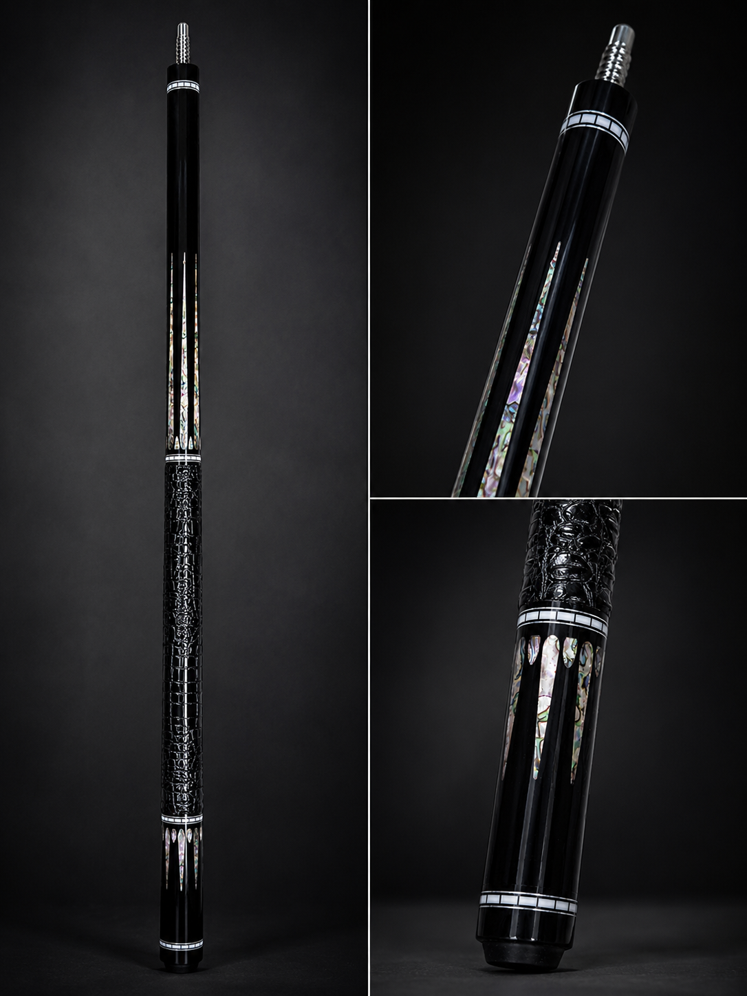 Obsidian Crown – Handcrafted Custom Pool Cue | Cues Master