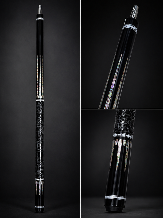 Obsidian Crown – Handcrafted Custom Pool Cue | Cues Master