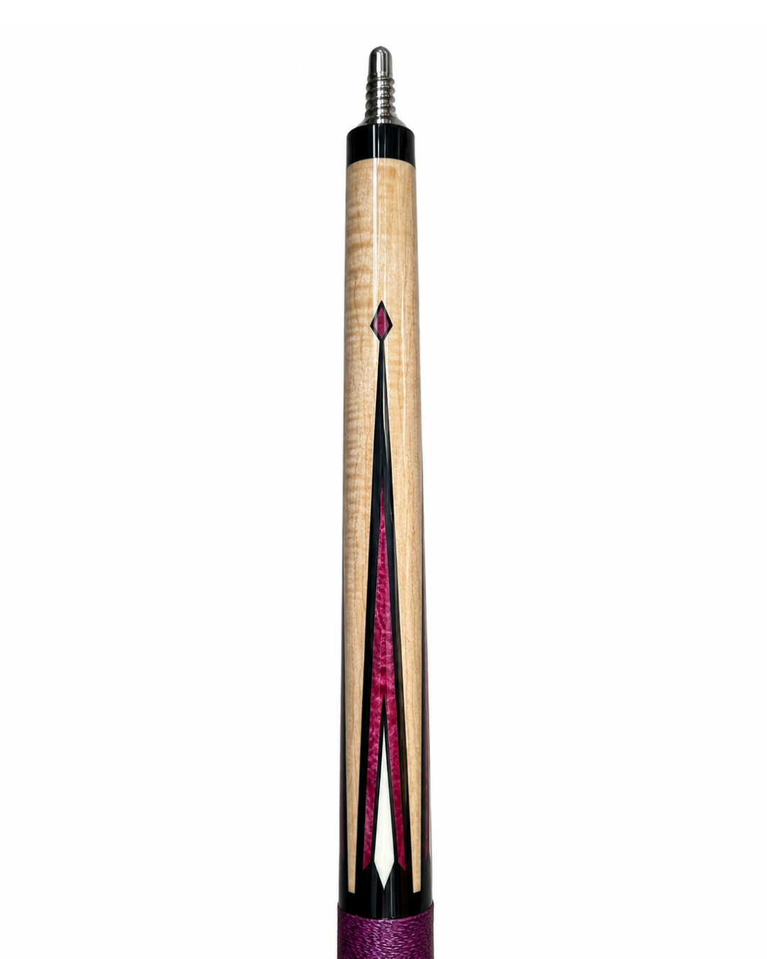 Crimson Elegance – Handcrafted Custom Pool Cue Butt | Cues Master