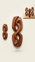 Limited-Edition Cherry Wood Wall Sculpture