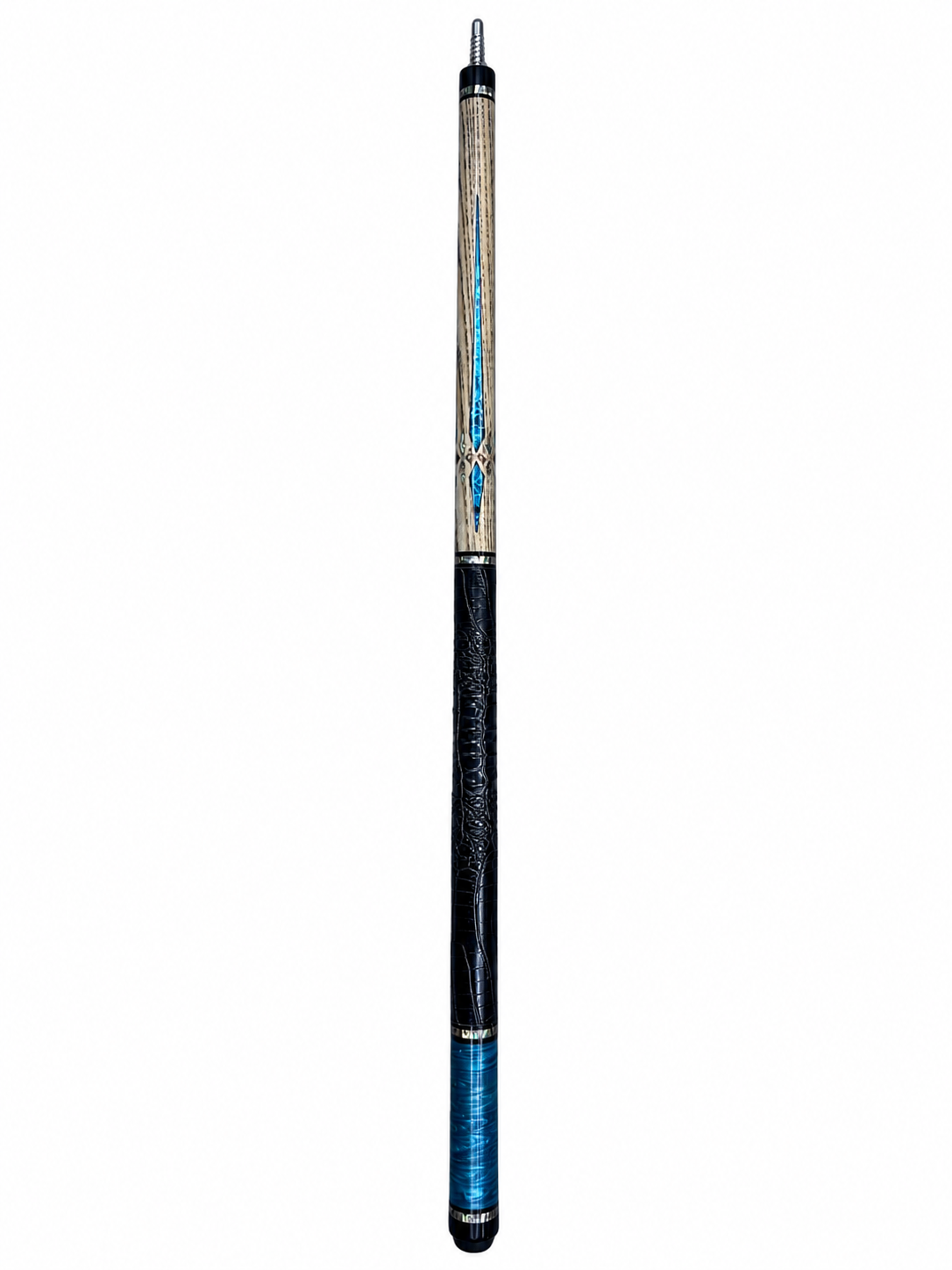 Sapphire Noir – Handcrafted Custom Pool Cue | Cues Master