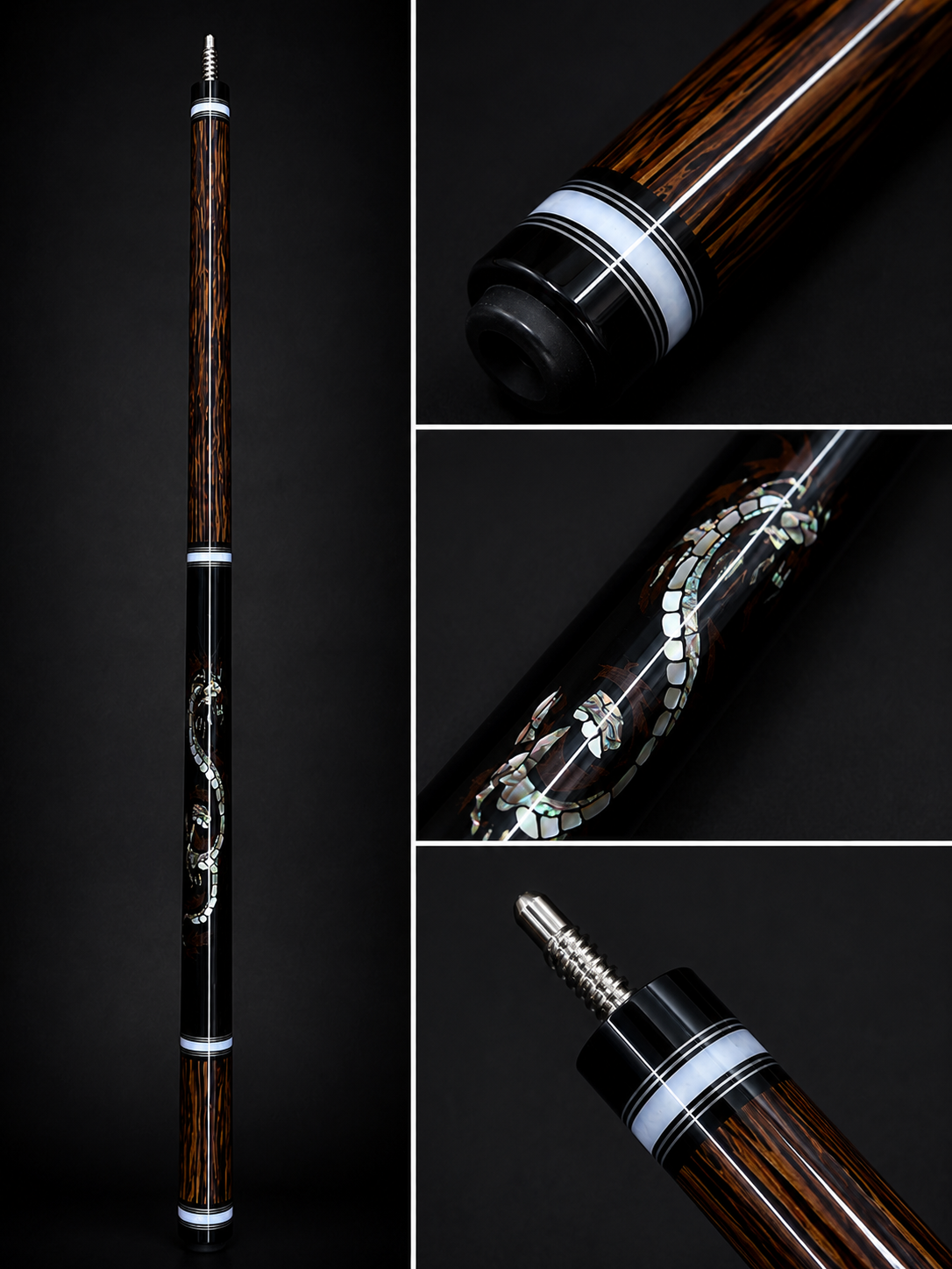 Dragon’s Shadow – Handcrafted Custom Pool Cue | Cues Master