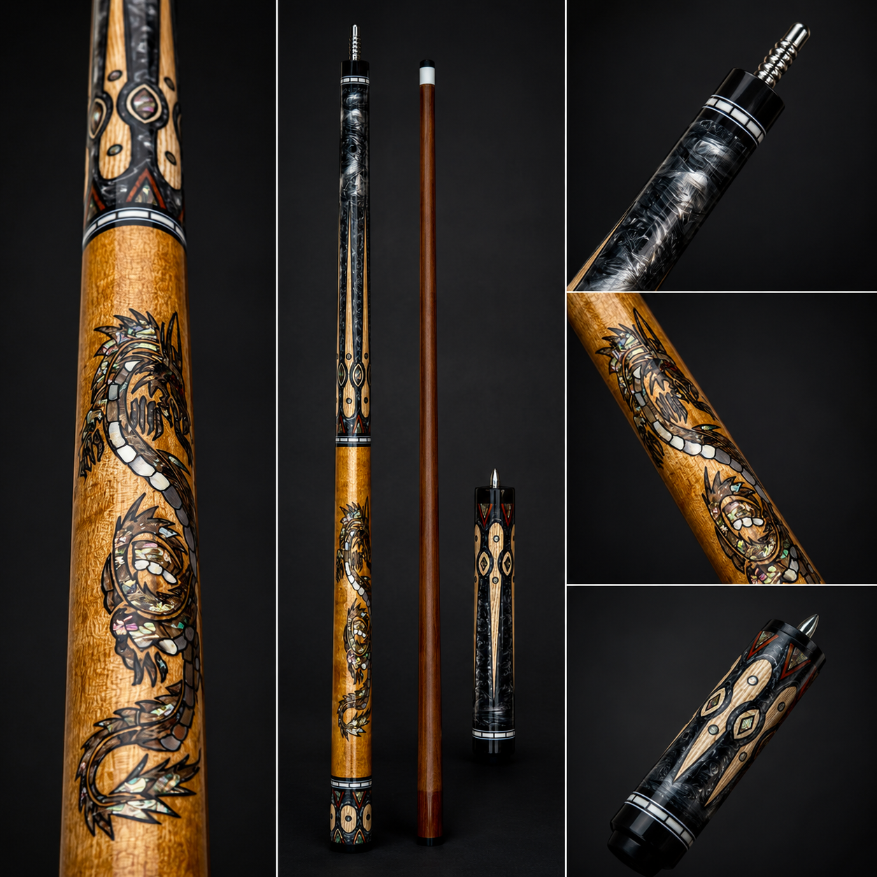 Imperial Dragon – Handcrafted Custom Pool Cue | Cues Master
