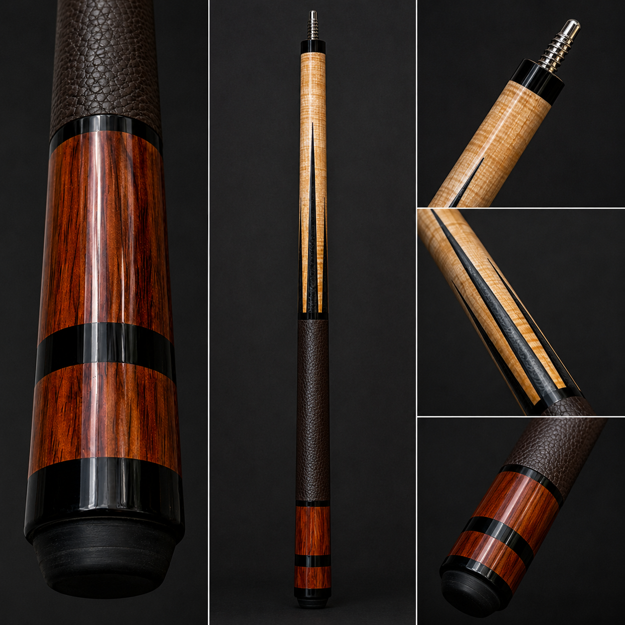 Maple Crest – Handcrafted Custom Pool Cue Butt | Cues Master