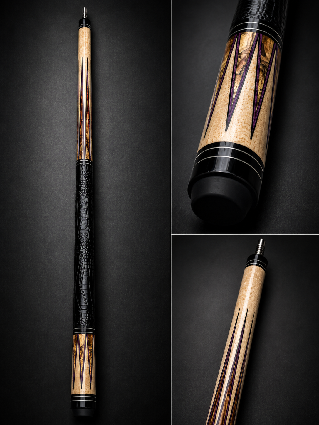 Royal Eclipse – Handcrafted Custom Pool Cue Butt